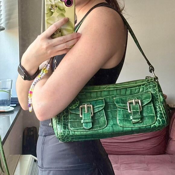 Rare Dooney & Bourke Green Crocodile Bag - Picture 7 of 7